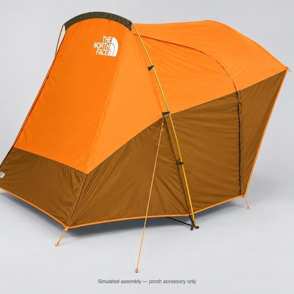 The North Face Wawona Front Porch Tent Vestibule Orange Tan Green NF0A52WCZ3U